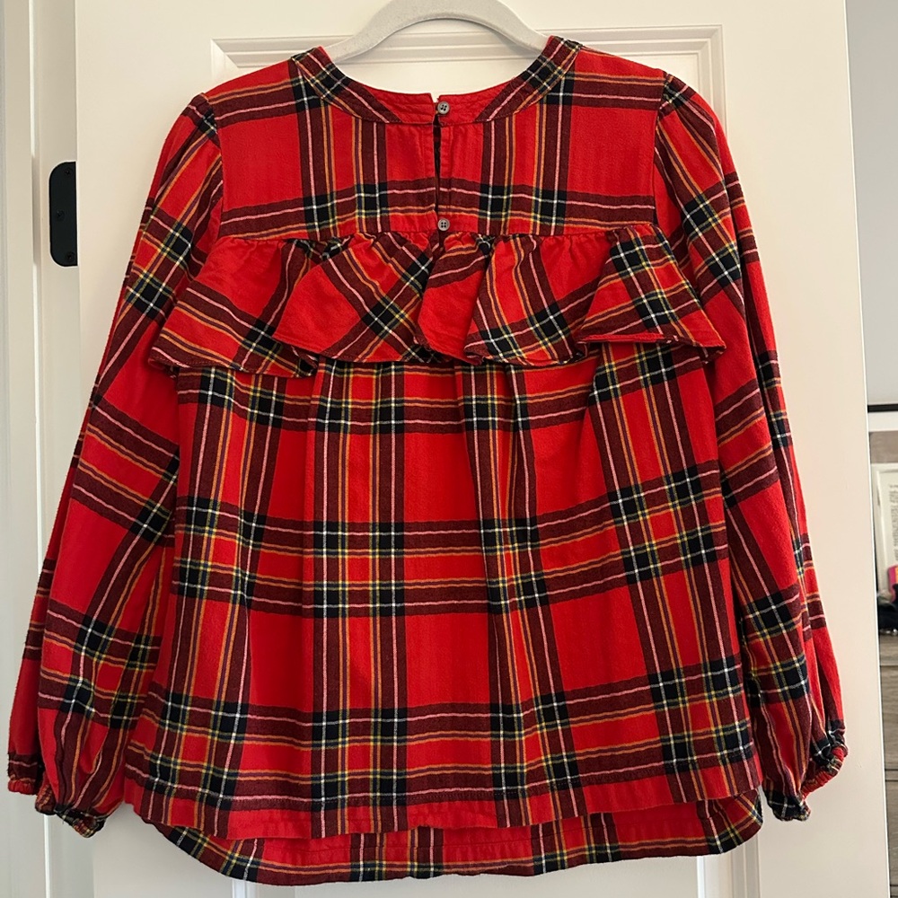 Plaid top J. Crew